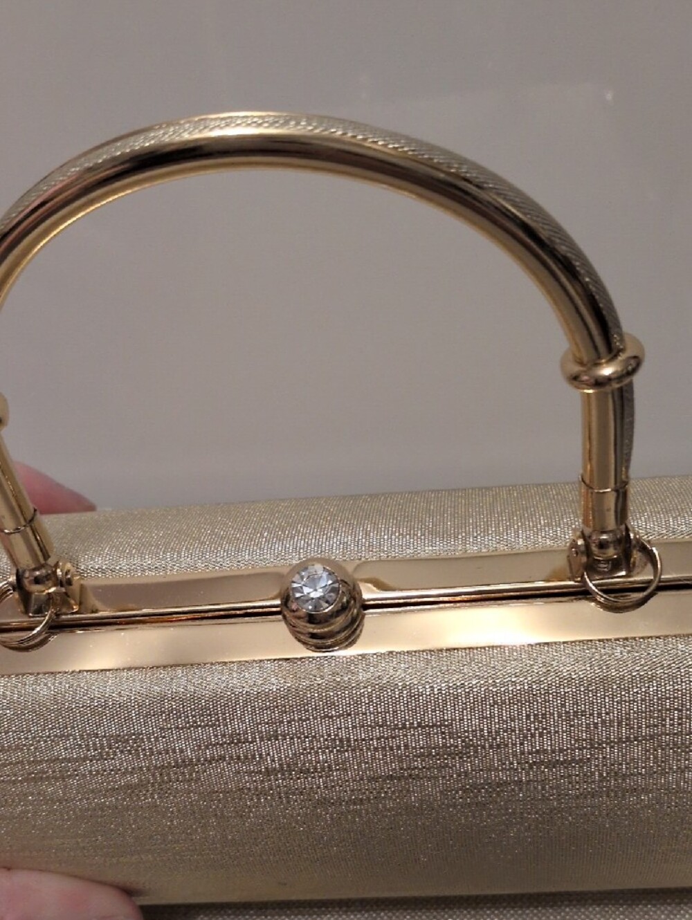 Elegant Gold Evening Top-Handle Bag - Picture 2 of 5